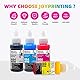 JoyPrinting 4X T664 Tinte Kompatibel für Epson 664 Nachfülltinte Multipack für EcoTank ET-2500 ET-2550 ET-2600 ET-2650 ET-4500 ET-14000 L396 L3050 L3060 L3070 L110 L120 L130 L132 Druckertinte 70mL