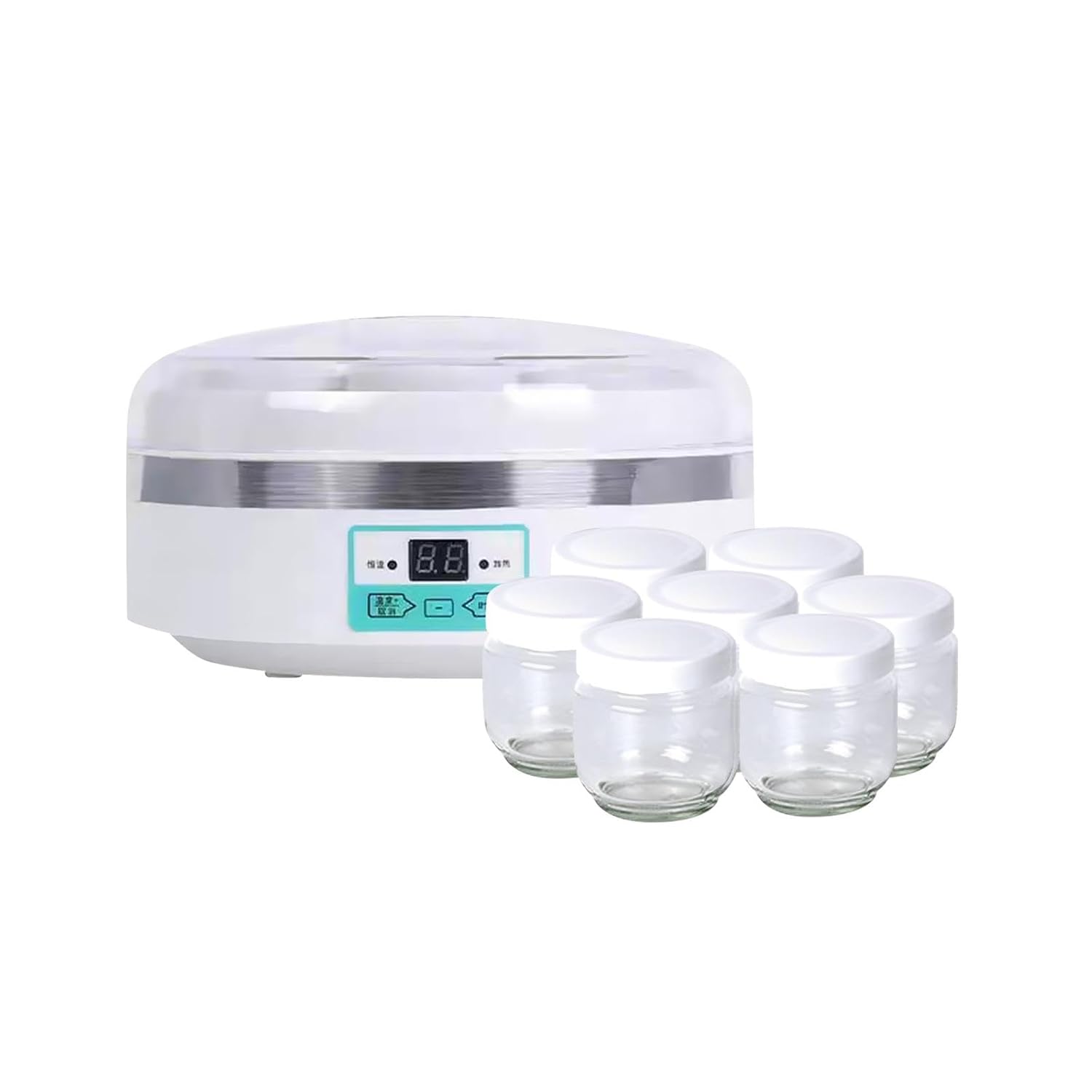 CLUB BOLLYWOOD® Yogurt Maker with 7 Glass Cups Automatic Yogurt Makers for Cafe Kitchen Home 7 Glass | Kitchen, Dining & Bar | Small Kitchen Appliances |Home & Garden |Optional: