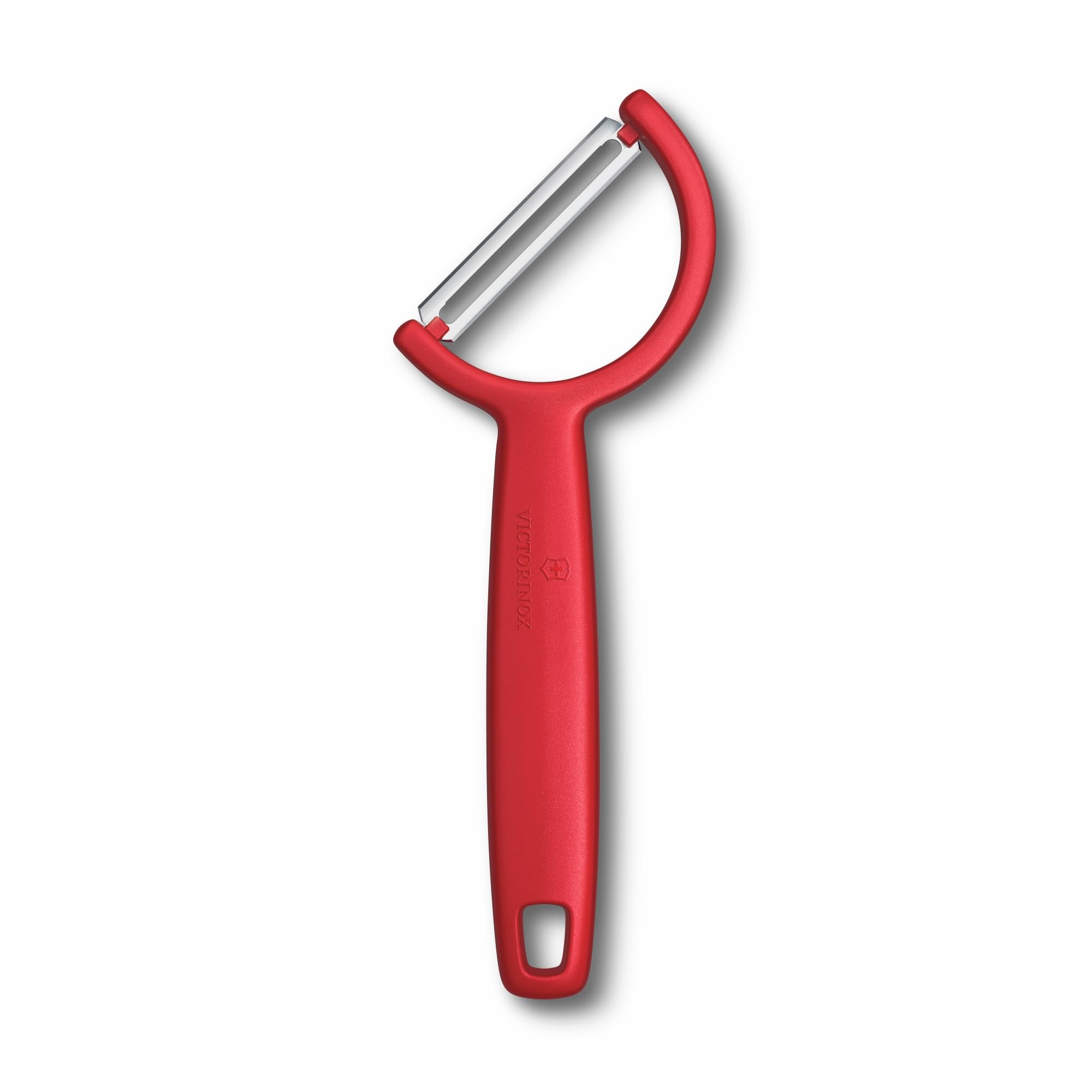 Victorinox Red Peeler Rho, For Vegetables, Fruits, Straight Edge, Single-Edged, Extra Sharp, Swiss Made,