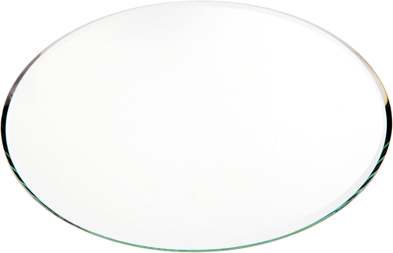 Plymor 6" Round, 3mm Thick Beveled Glass Mirror Circle, Pack of 12