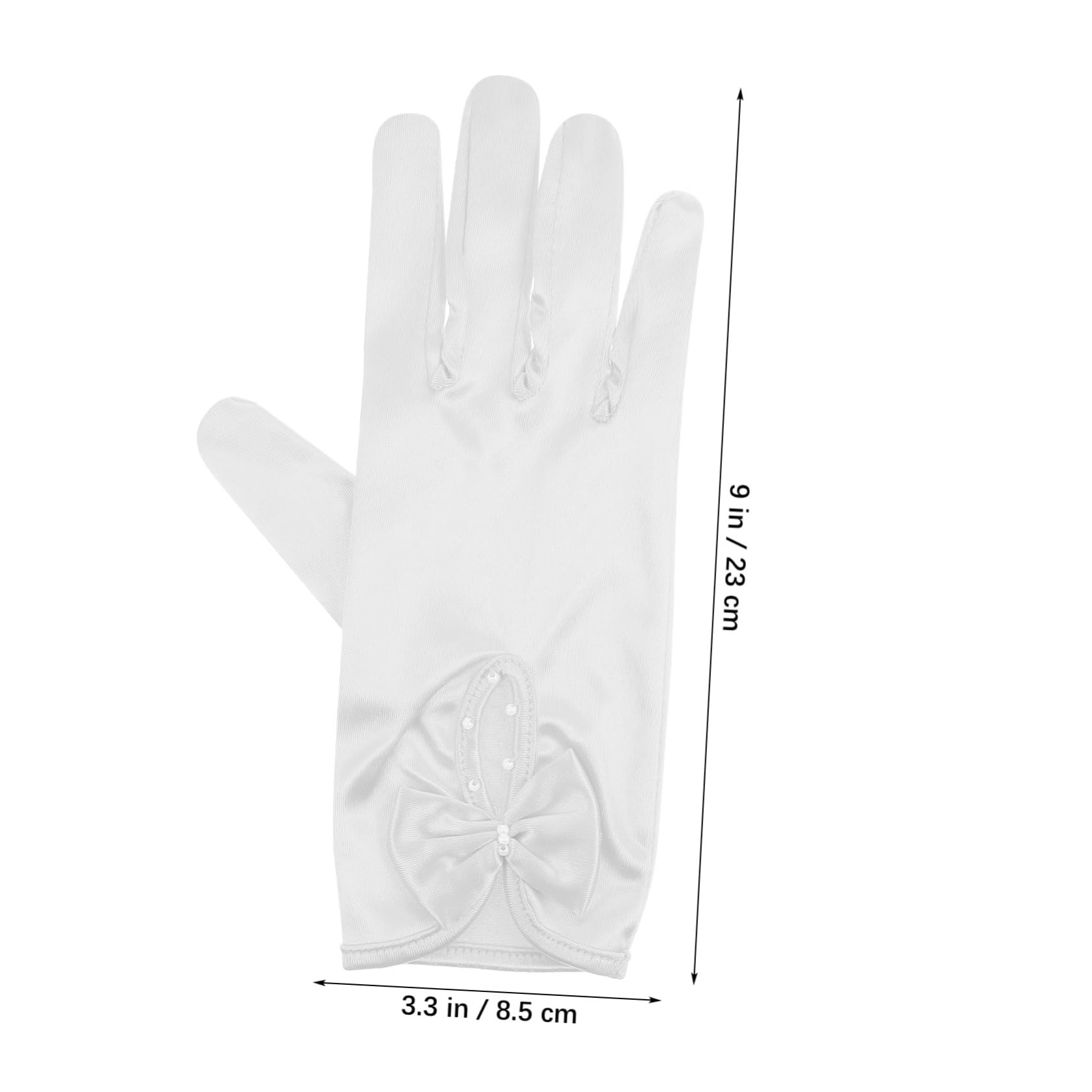 BESPORTBLE Satin Finish Wedding Gloves Women's Gloves for Banquets Proms and Evening Events