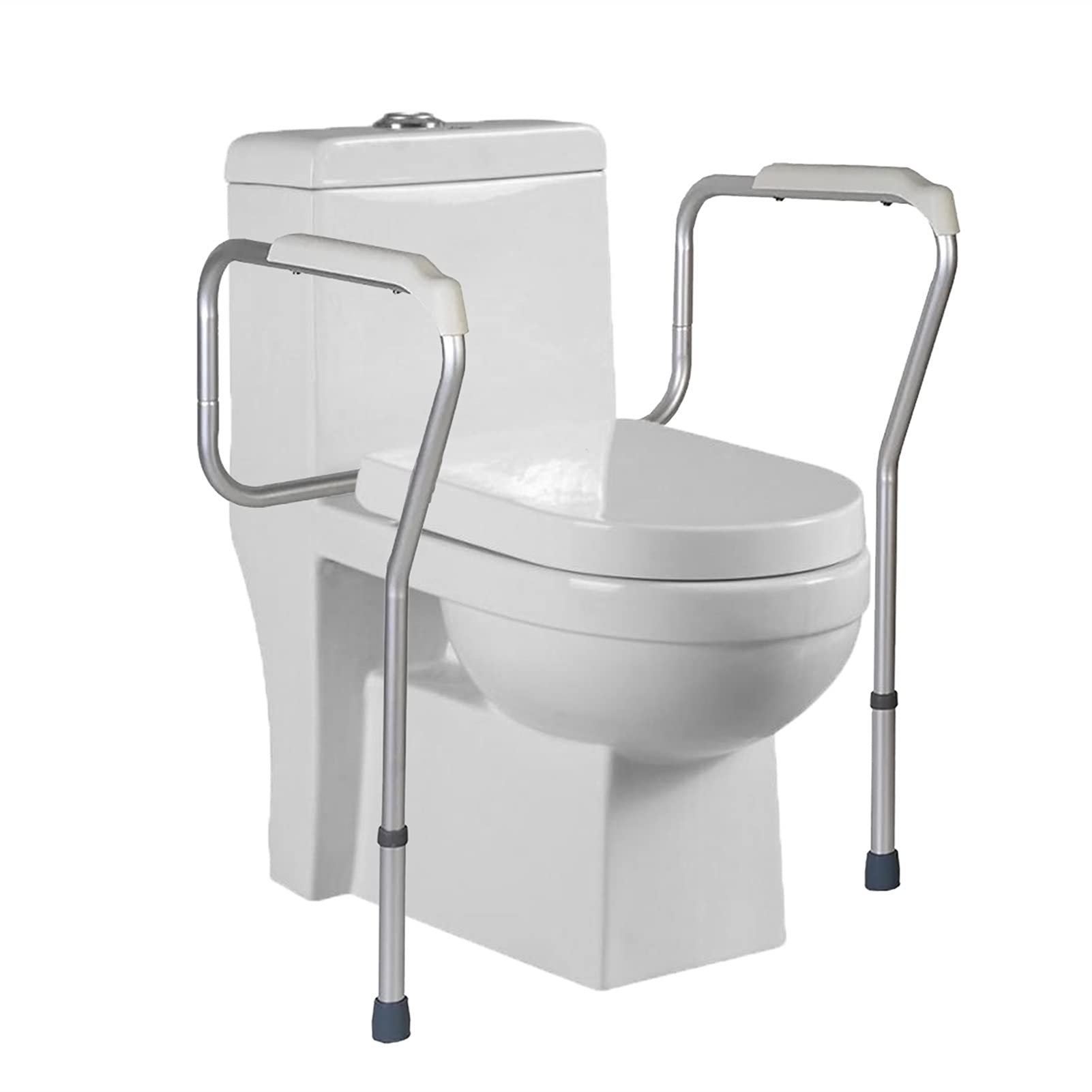FKXSXAZ Toilet Safety Rails Adjustable Frame Rack Anti-slip Shower Grab Bar Handrail for Elders Pregnant