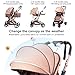 Reversible Baby Stroller for Newborn 2 in1 High Landscape Stroller, Foldable Pushchair Pram Stroller with Adjustable Backrest