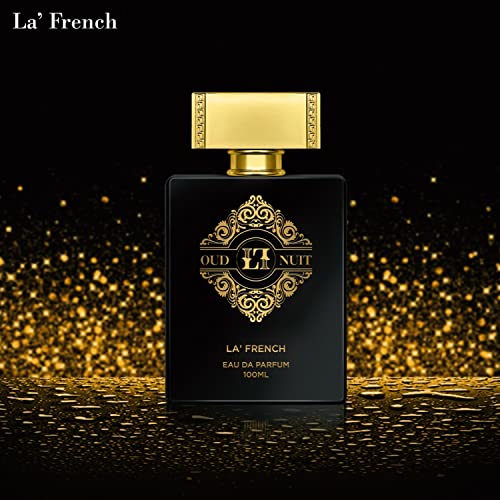 Image of La French Oud Perfume 100ml Unisex Perfume for Men & Women, Eau De Parfum, Premium Arabic & French Long-Lasting Fragrance Scent, Best Date Night Fragrance for Men, Best Gift for Men and Women (Oud Nuit)