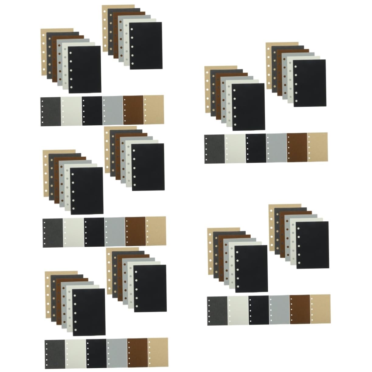 TEHAUX 1500pièces Papier De Rechange Pour Carnet Mobiles Recharges De Planificateur Papier à Écrire Format