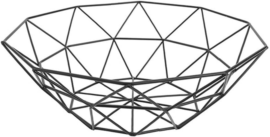FMURY Kitchen Basket Container Bowl Wire Basket Kitchen Drain Rack Fruit and Vegetable Storage Rack Snack Tray Storage Bowl(OneColor) image 2