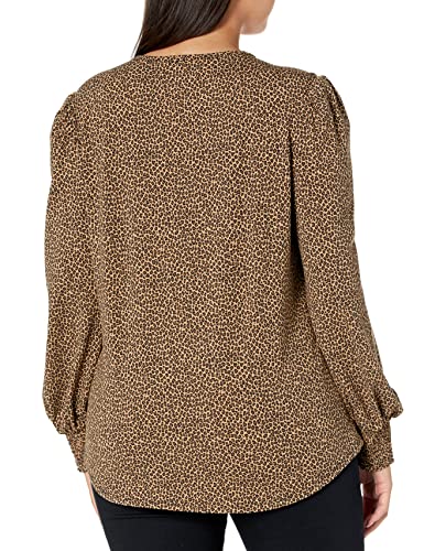 Image of Amazon Essentials Women's Long-Sleeve Crewneck Smocked Cuff T-Shirt