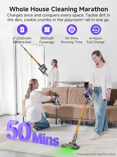 MONSGA 45KPa Cordless Vacuum Cleaner - Lightweight & Powerful - Image 3