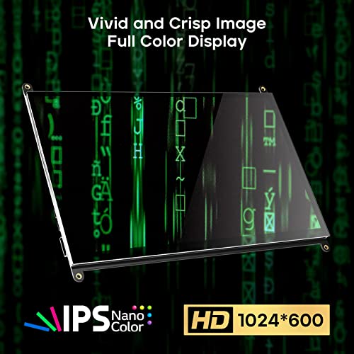 Roadom Raspberry Pi Screen, 10.1’’ Touchscreen Monitor, Ips Fhd 1024×600,Responsive And Smooth Touch,Dual Built-In Speakers,Hdmi Input,Compatible With Various Devices And Os,Easy Assembly,Driver Free #TOP2