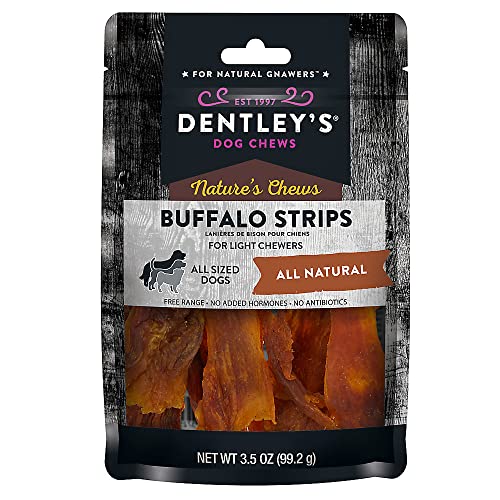 DENTLEYS Natures Chews Buffalo Strips Dog Chew - 3.5 Oz.
