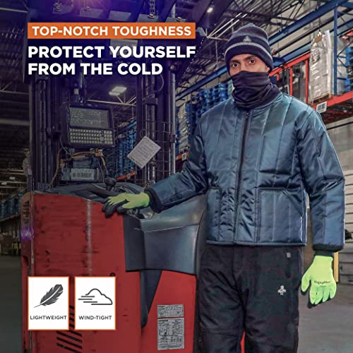 Refrigiwear Econo-Tuff Lightweight Insulated Workwear Jacket, -15°F Comfort Rating, (Navy Blue), (Small) #TOP3