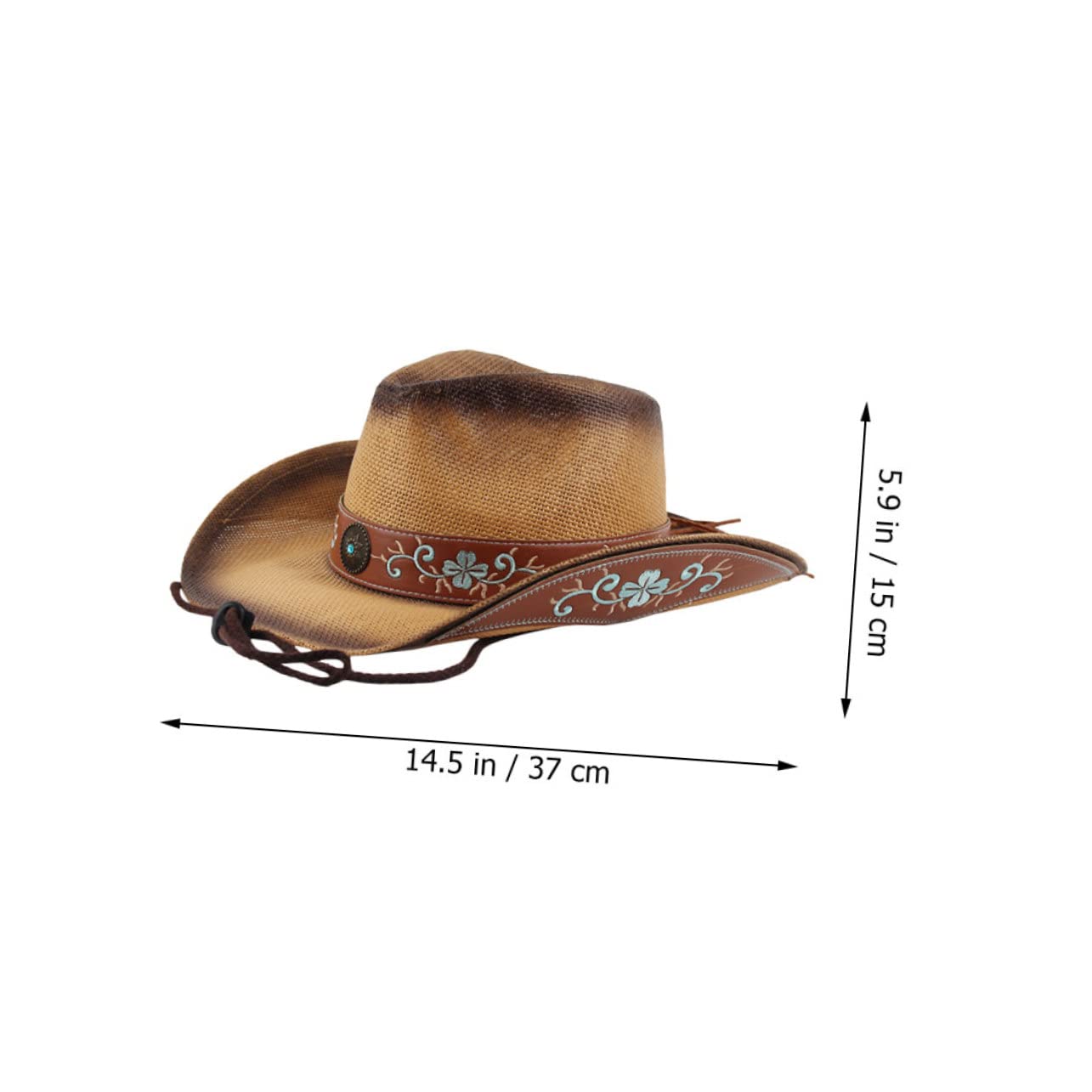 COLLBATH Sombrero Protección Solar de Verano para Mujer ala Ancha Plegable y Diseño Decorativo Adecuado para Camping y Deportes al Aire