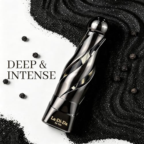 Image of A CENTER La Di Da Men Cologne 100ml Fresh Spicy Gourmand Eau de Parfum Bergamot Vanilla Amber Scent Gift for Him