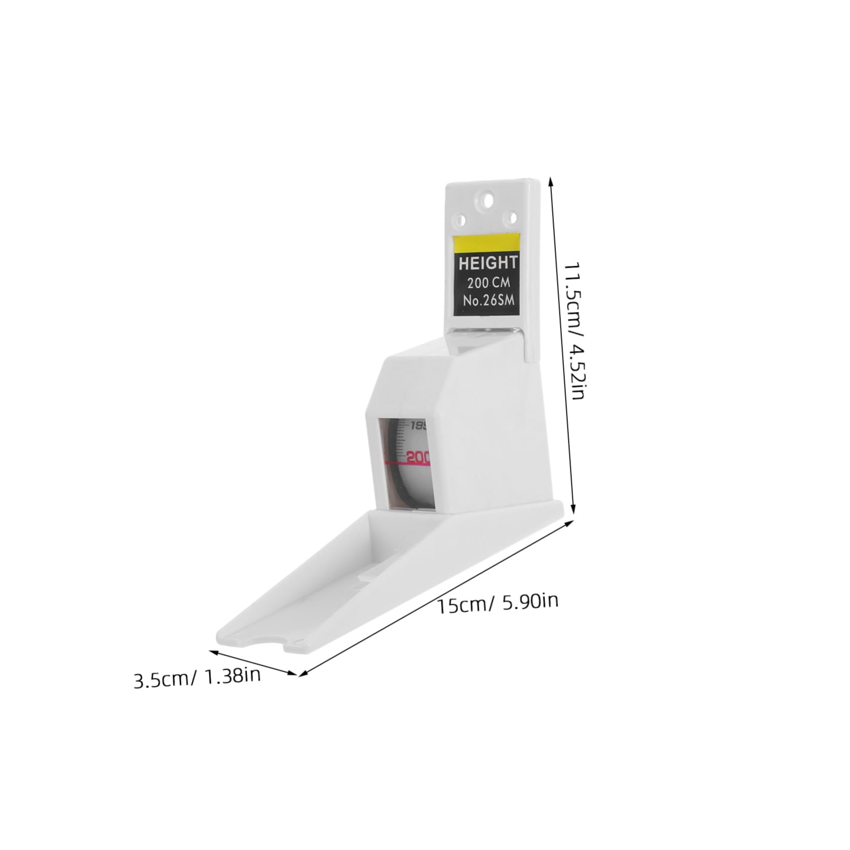 SOLUSTRE 2m Height Measuring Instrument Retractable Tape Measure for Boys and Girls Adults Wall-Mounted Height Meter Ruler Precision Accuracy