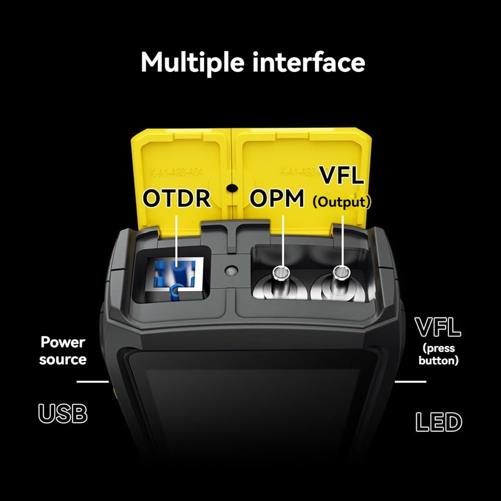 Mini OTDR Optic Otdr Optique Active Fiber Livetest 1550nm 20dB 80km SC Réflectomètre fibre optique écran tactile