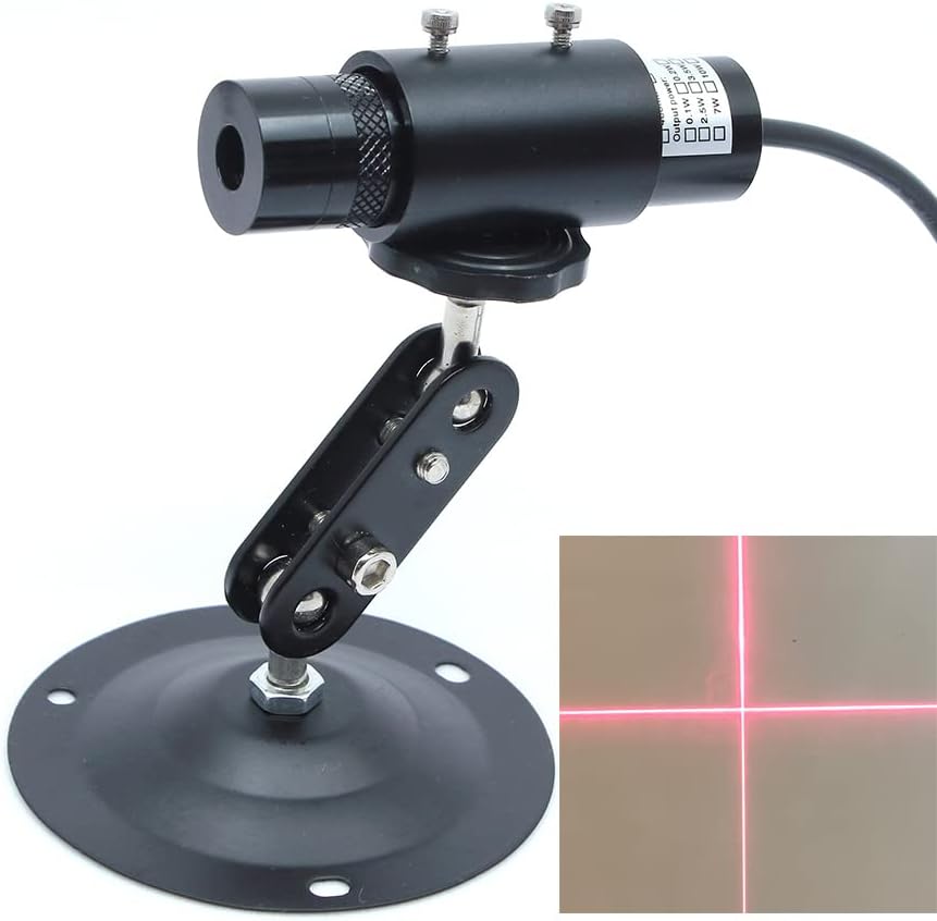 OXLasers 650nm Adjustable Red Cross Line Laser Module for Positioning