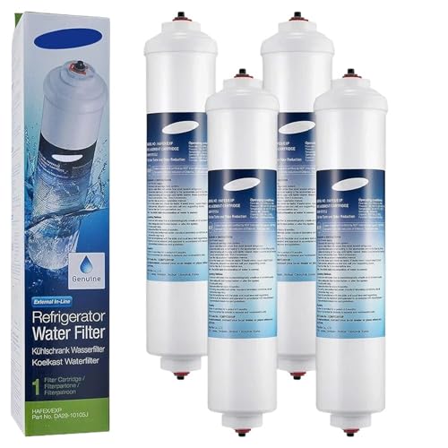 Reemplazo De Filtro De Agua For Refrigerador, Compatible Con HAFEX/EXP, WSF-100 Aqua-Pure Plus, Compatible Con LG, 5231JA2010B GE GXRTQR, Compatible Con Samsung, DA29-10105J(4pcs)