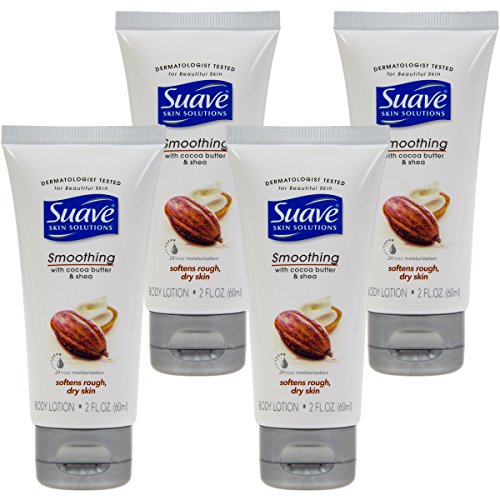 4 Pack Suave Travel Size 2oz Moisturizing Body Lotion For Dry Skin Men Women Bulk