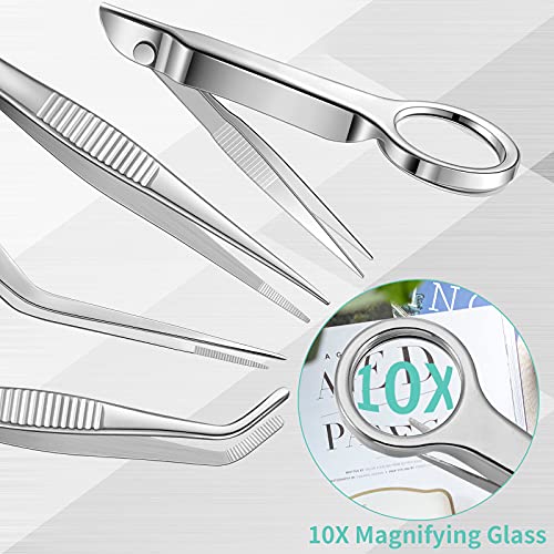 Honoson HONOSON-SETS TWEEZERS-06 8 Pcs Tweezers Set Stainless Steel Tweezers Forceps thumb #1