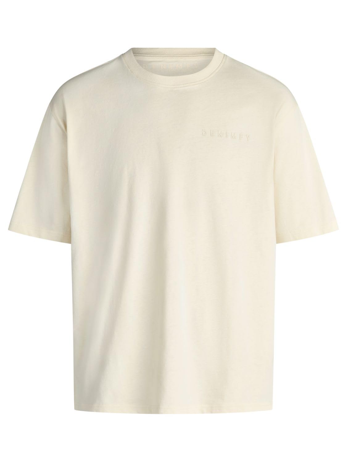 DENIMFY Tshirt Herren Relaxed Fit DFTed 3er Set Pack Rundhals Kurzarm | Sommer Tee Shirt Logo Druck Schwarz Weiß Beige Blau Grün Grau S M L XL XXL 3XL 4XL 5XL
