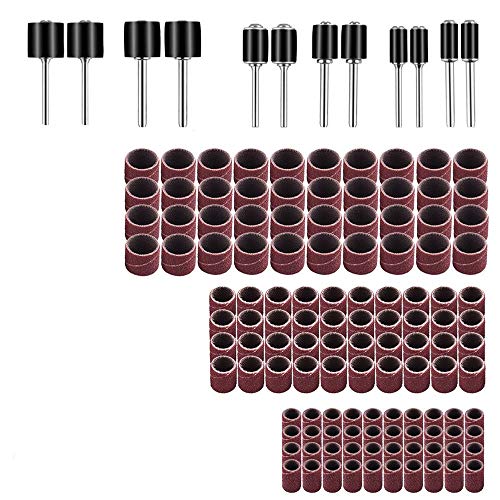 サンディングバンド 132点セット ミニルーター 研磨 サンディングリング...