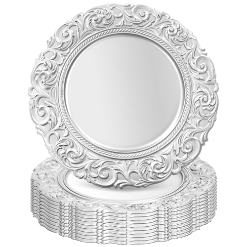Platos Silver Charger 13" Set x10 miniatura 1