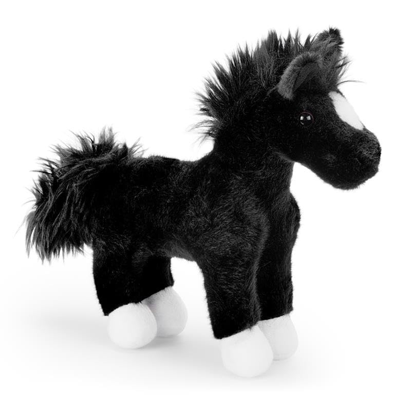 Zappi Co Andrew Le Cheval en Peluche Noir – Animal en Peluche Doux – Cheval Jouet de 20 cm pour garçons et Filles