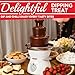 SugarWhisk 3 Tier Mini Chocolate Fountain Machine, Easy to Use & Clean, Great for Parties, Events & Weddings, 22 Oz Capacity, White