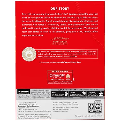 Image of Community Coffee K-Cup Coffee Pods, Spiced Pumpkin Pecan Pie, Naturally Flavored Coffee for Keurig Coffee Makers, 100% Arabica, Limited Edition, 24 Count (Pack of 4)