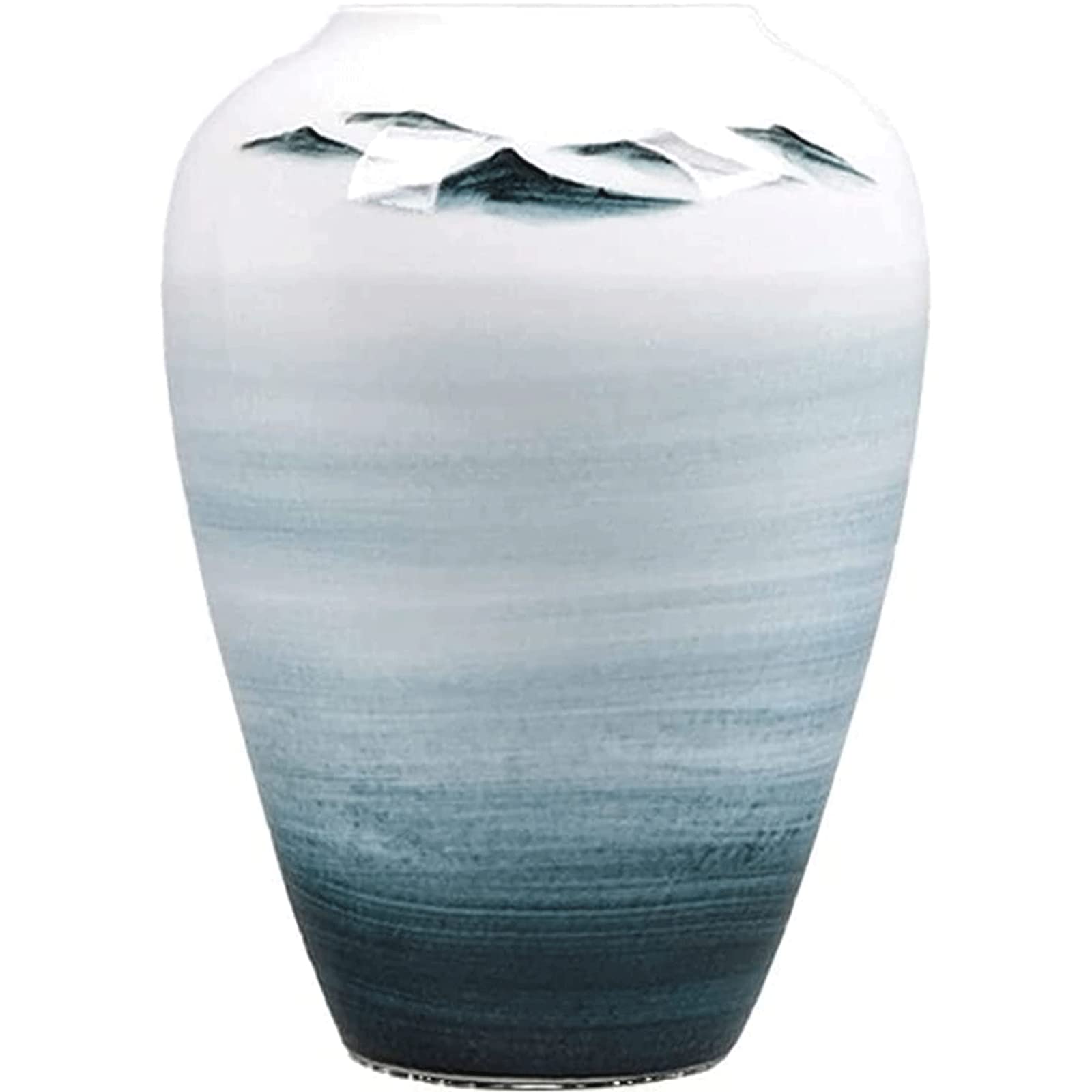 Ngdfgr As Known Fashion Adornment Vase Simple Chinese Ceramic The Vase Office Desktop Restaurant Decoration Retro Flower Vases Ideal Shelf Decor Decoration (C),C