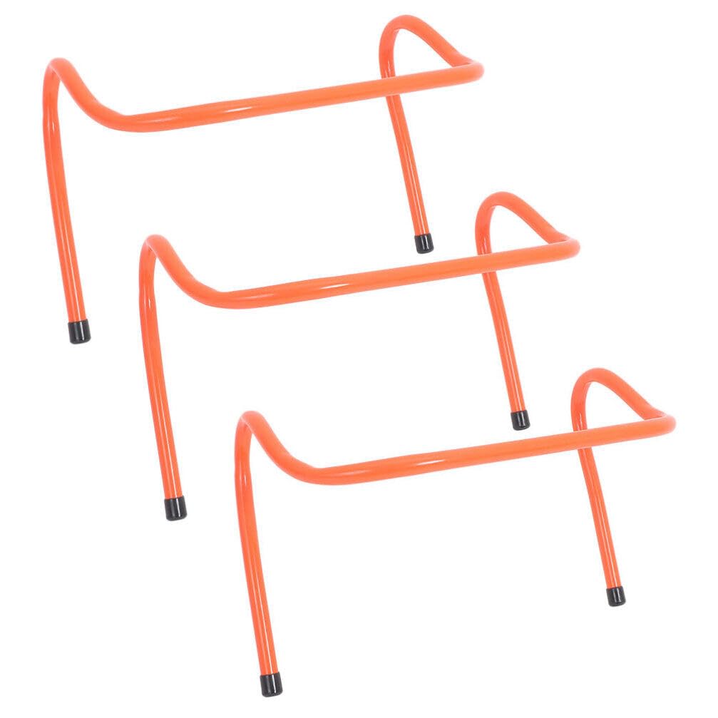Milisten Professional Track Hurdles for Training 3 Pack Boys and Girls Agility Hurdles Soccer Agility Accessories Abs Material