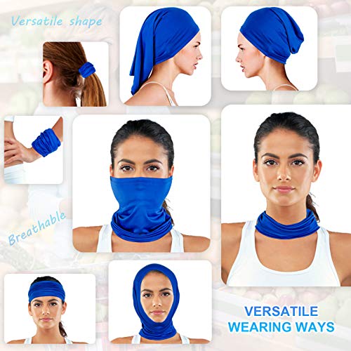 Image of 4 Pack Neck Gaiter Face Mask : Balaclava Mask & Bandana Headband for Men Women
