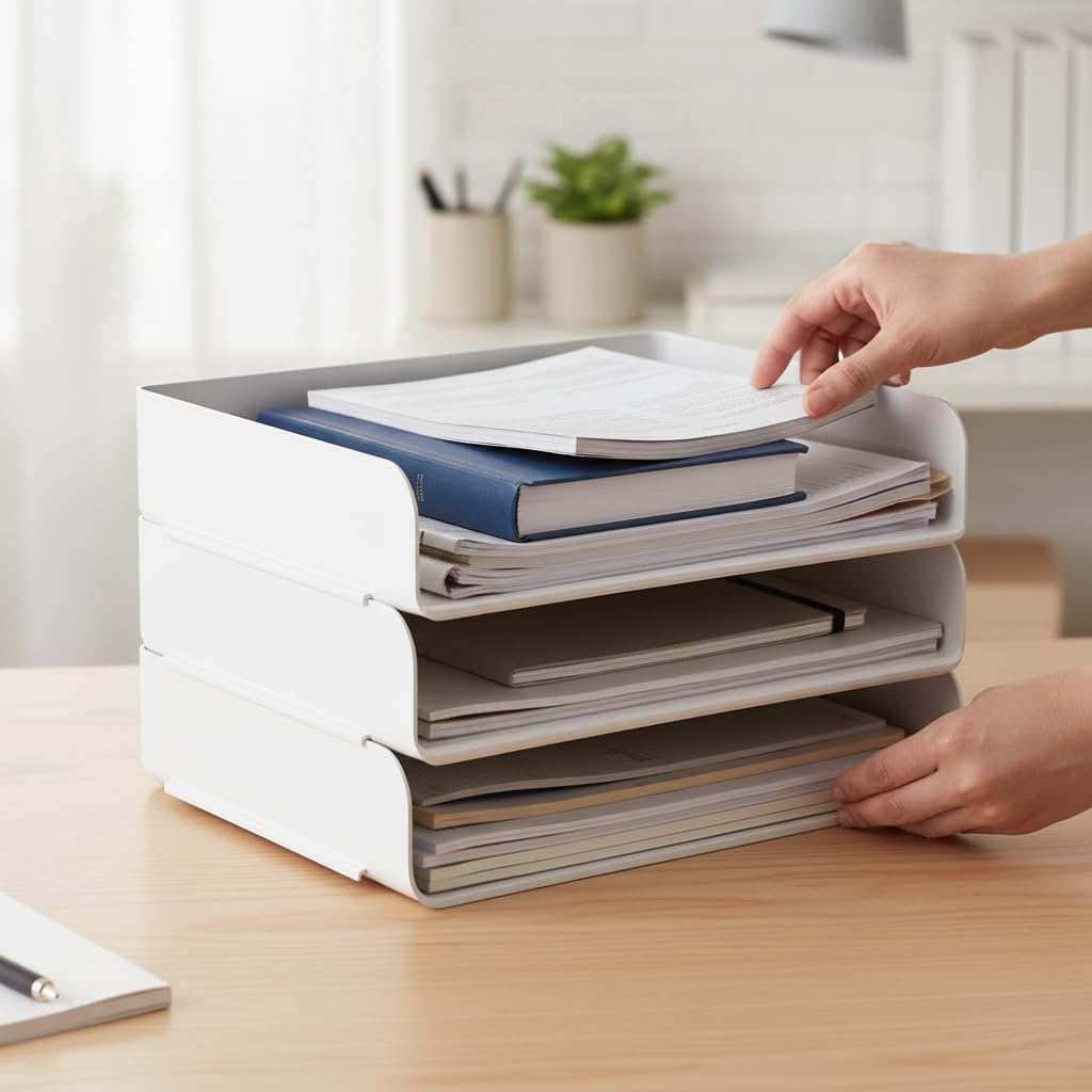 Organizer da Scrivania Portadocumenti, 2 strati