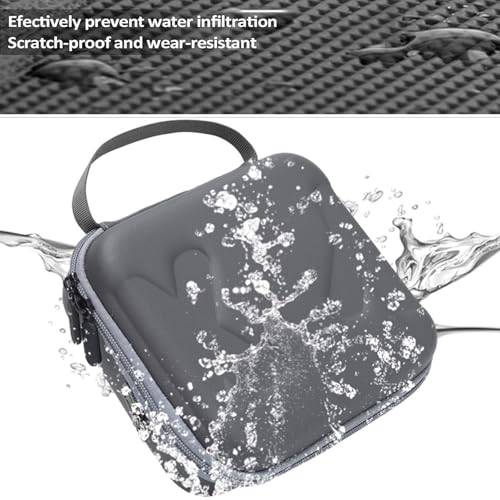 شنطة سفر لحامل الموبايل دي جيه اي اوسمو 6، حافظة تخزين محمولة مقاومة للماء ومتينة، حقيبة حمل صلبة تناسب حامل مثبت الموبايل دي جيه اي اوسمو موبايل 6 واكسسواراته (رمادي)