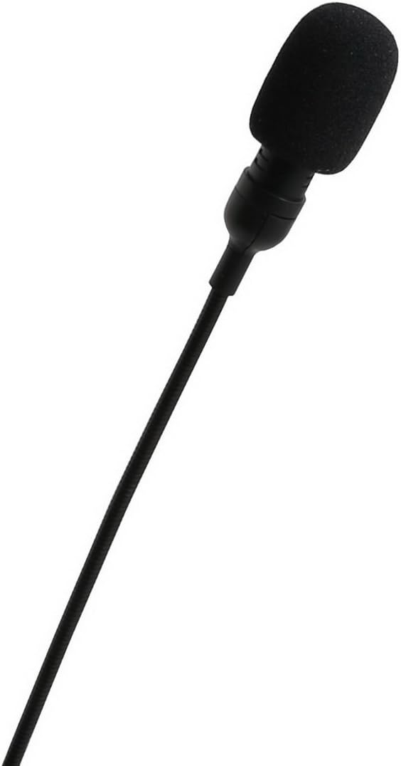 PC Goose Neck Microphone, Computer Microphone With Mute Switch and Stand, Plug And Play 3.5mm Microphone For Desktop/Laptop/iPad/Tablet