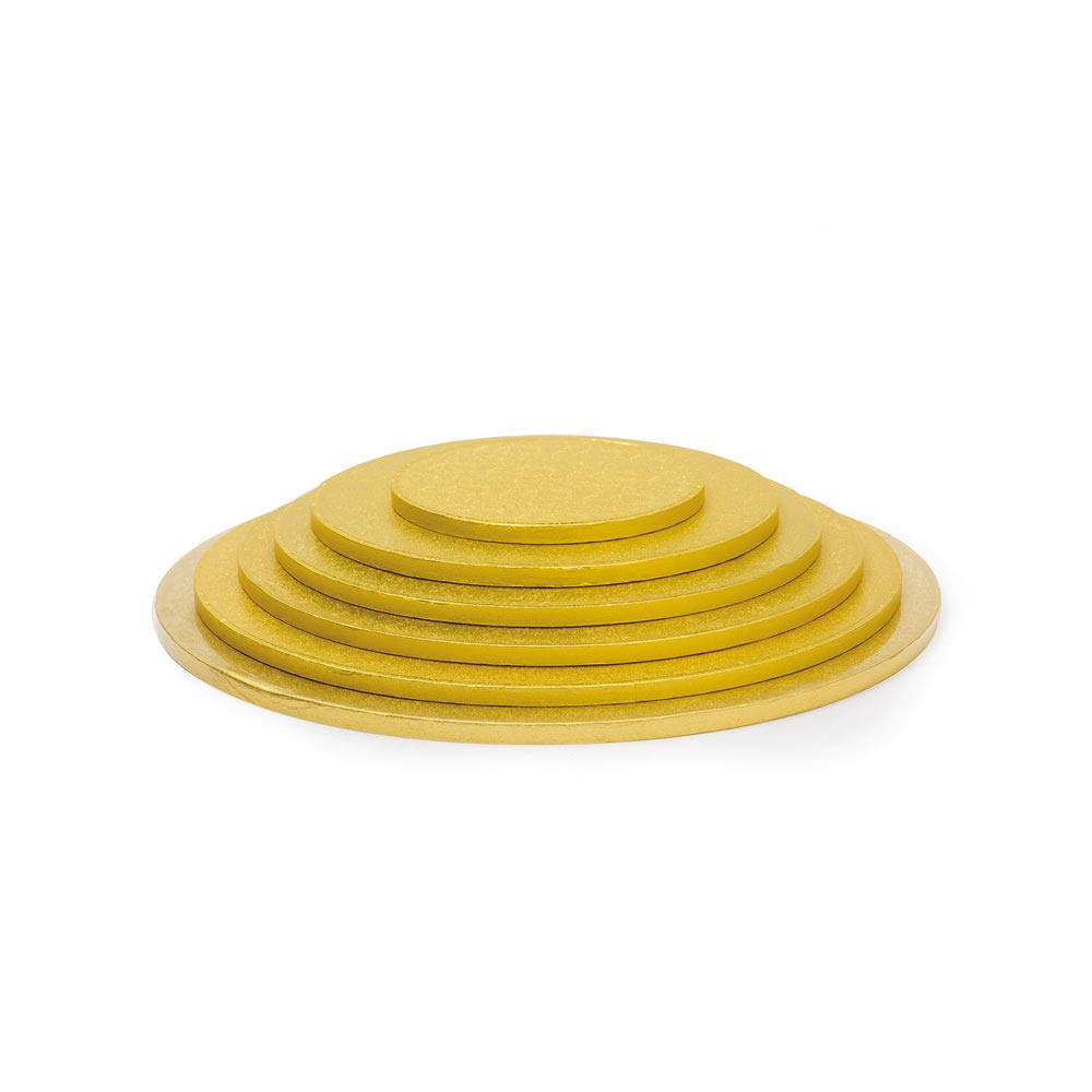 Support Pour Gâteau Rond Doré 40cm - Carton Aluminium Decora - Pour Pâtisserie Et Décoration