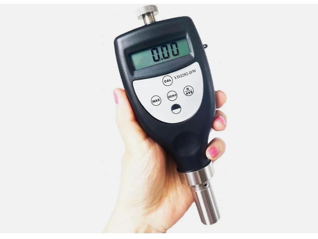 Portable Wood Hardness Tester with 0HD~100HD Display Range ≤±1HD Accuracy Peak Function for Wood Furniture Lumber Surface Tests