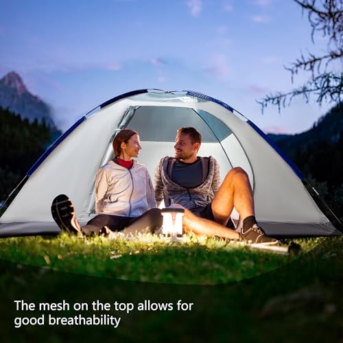 Carpa de camping ASFANES para 4 personas impermeable miniatura 5