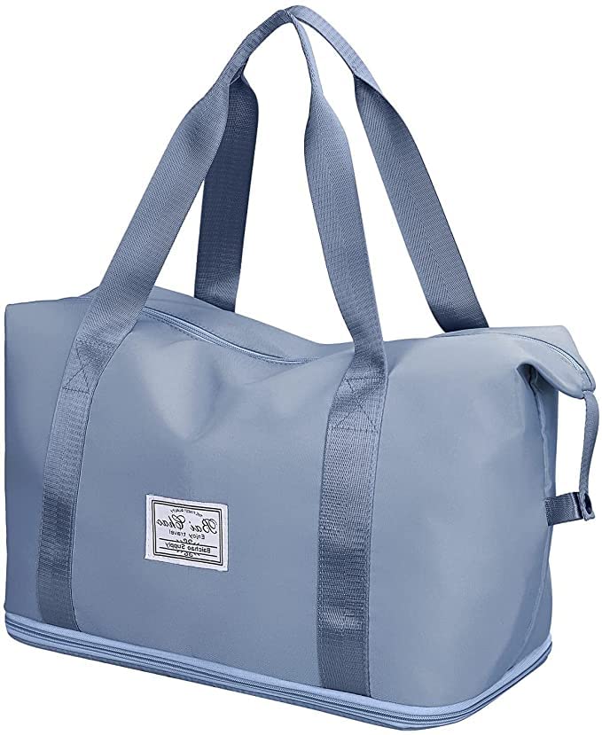 flywind Large Capacity Folding Travel Bag Lightweight Waterproof Carry Luggage Bag Travel Duffle Handbags Travelling Bag for Women and Men (Blue)-picture-27