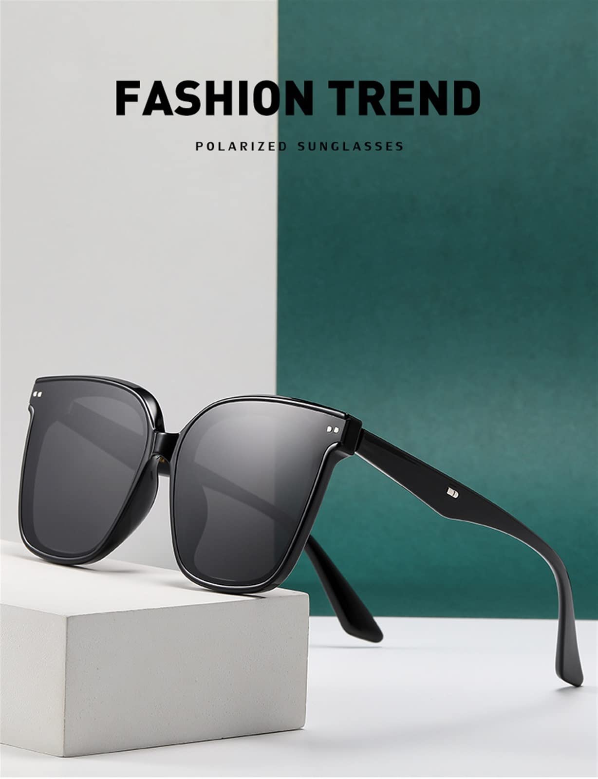 occhiali da sole da guida, Moda Quadrata Polarizzata E Donna