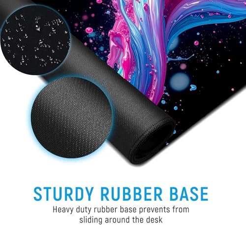 Image of XL Extended Gaming Mouse Pad | XXL Large Desk Mat 60x30cm for Laptop & PC | Non-Slip Rubber Base, Waterproof, Durable & Smooth Surface | Office, Gaming & Study, asthetic