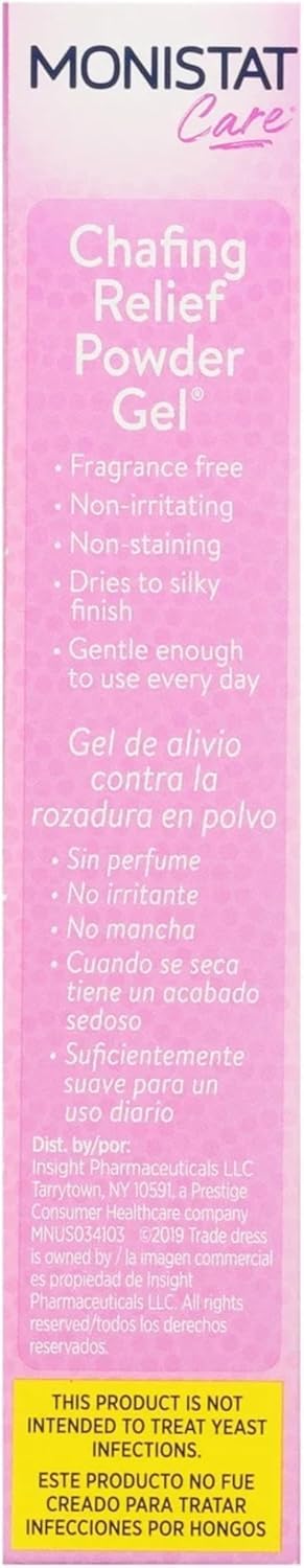 Monistat Soothing Care Chafing Relief Powder-Gel, 1.5-Ounce Containers (Pack of 3)