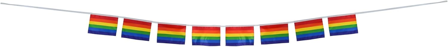 In the Breeze String of Rainbow Flags - Rainbow Decoration