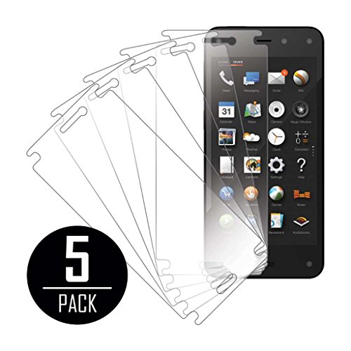 Amazon Fire Phone Screen Protector Cover, MPERO Collection 5 Pack of Clear Screen Protectors for Amazon Fire Phone