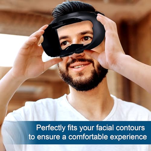 Interfaz facial para Quest 3 con almohadilla transpirable y protector de sudor 2