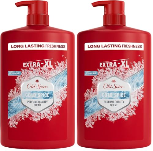 Old Spice Cold Spice Men’s Duschgel & Shampoo 1000ml (Packung mit 2) – Ansicht 1