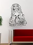 Foo Dog V3 Tattoo Art Wall Decal Art Vinyl Sticker Living Room Bedroom Teen Classic Beautiful Japanese