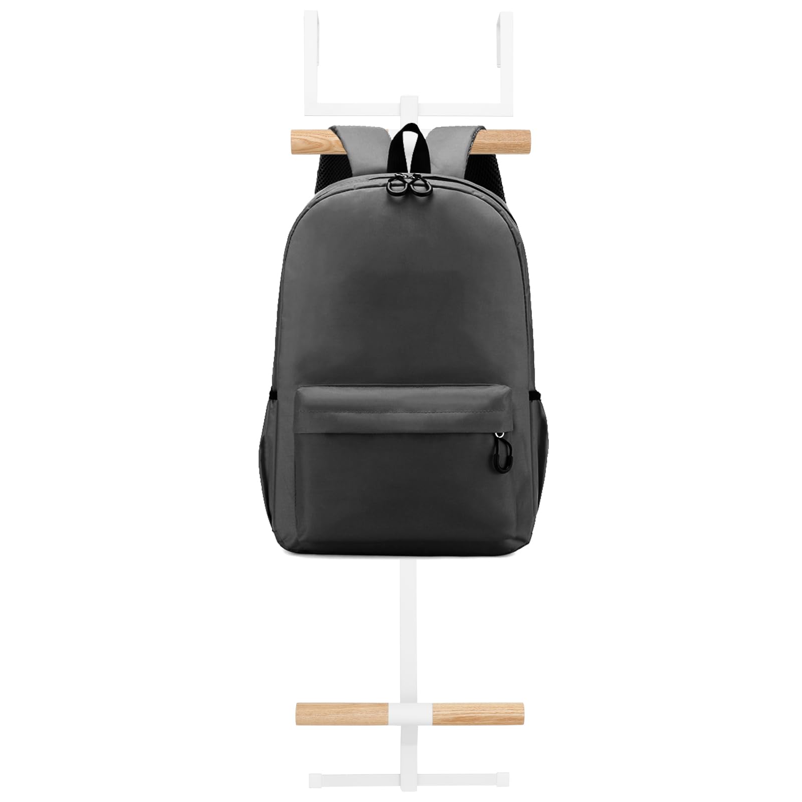 Crochet de porte, facile à installer, polyvalent, support de porte de sac à dos, robuste à deux niveaux pour sac d'école, support de rangement en métal pour votre maison
