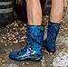 Sloggers Waterproof Floral Rain Boots for Women - Cute Mid-Calf Mud & Muck Boots with Premium Comfort Support Insole, (Spring Surprise), (Size 9)