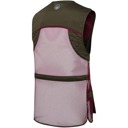 Image of Beretta Unisex Full Mesh Shooting Vest - Breathable Lightweight Competition Vest with Cartridge Pockets & Comfortable Fit | Breathable, lightweight apparel, with cartridge pockets, comfortable fit